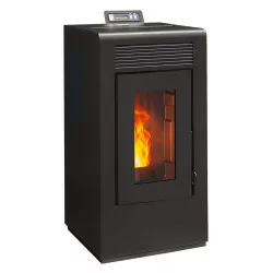 Poêle à granulés étanche canalisable Vulcano EVO + Kit conduits concentrique sortie arrière - 12 Kw