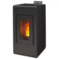 Pack Poêle à granulés étanche Vulcano EVO + Kit conduits concentrique sortie arrière - 12 Kw