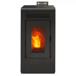 Pack Poêle à granulés étanche Vulcano EVO + Kit conduits concentrique sortie arrière - 12 Kw
