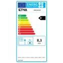 Poêle à granulés étanche (sortie dessus concentrique) Cristallo Silenzio Up - 9,2 Kw