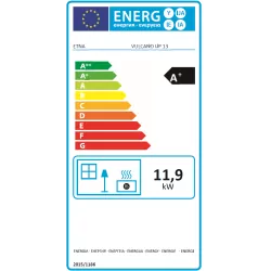 Poêle à granulés étanche (sortie dessus concentrique) - Vulcano Up - 13,1 Kw