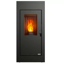 Pack poêle à granulés étanche Vulcano Silenzio + Kit de raccordement sortie arrière - 9,2 Kw