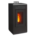 Poêle à granulés étanche Vulcano EVO 12kw gauche