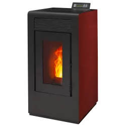 Poêle à granulés étanche Vulcano EVO 12kw bordeaux droit