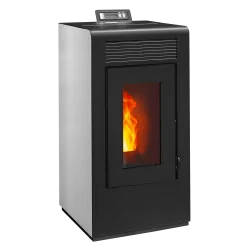 Poêle à granulés étanche Vulcano EVO 12kw blanc gauche