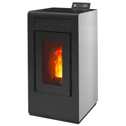 Poêle à granulés étanche Vulcano EVO 12kw blanc droit