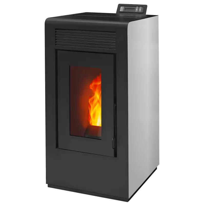 Poêle à granulés étanche Vulcano EVO 12kw blanc droit
