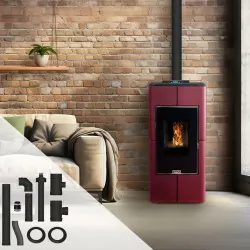 Poêle à granulés étanche canalisable Tendenza + Kit conduits concentrique sortie arrière - 10 Kw
