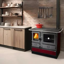Cuisinière à Bois Magnum SD bordeaux cuisine