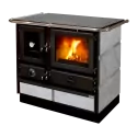Cuisinière à bois bouilleur Super Thermo Magnum pierre ollaire - 17 Kw