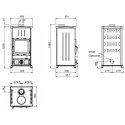Poêle à bois Fedora - 9 Kw