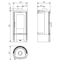 Poêle à bois Candy LEAN - 6,6 Kw