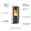 Poêle à bois Liù.16 Petra - 7,5 Kw