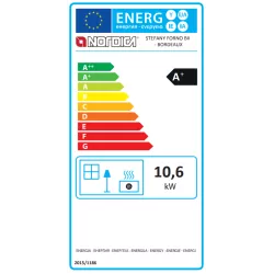 Poêle à bois avec four Stefany Forno BII - 13 Kw