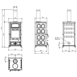 Poêle à bois Concita 2.0 - 11,8 Kw