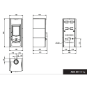 Poêle à bois Asia BII - 7 Kw