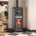 Poêle à bois avec four Rossella Plus Forno 5.0 Pietra