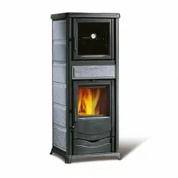 Poêle à bois bouilleur avec four TermoRossella Plus Forno DSA 4.0 Pierre Naturelle