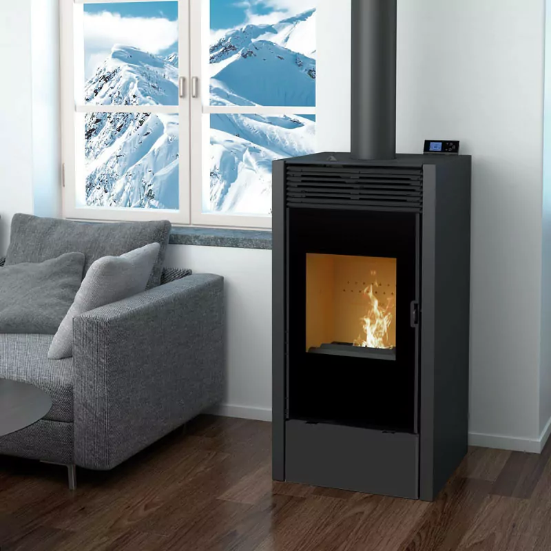 Poêle mixte bois et granulés BiWood vitre sérigraphiée 11 kw — free download