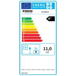 Poêle à granulés canalisable Futura - 11 Kw
