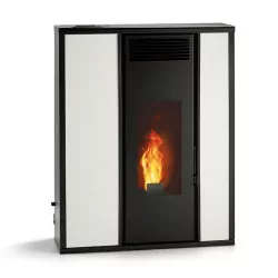 Poêle à granulés extra plat et étanche (sortie dessus concentrique)  - Tessa - 8,8 Kw