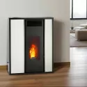 Poêle à granulés extra plat et étanche (sortie dessus concentrique)  - Tessa - 8,8 Kw