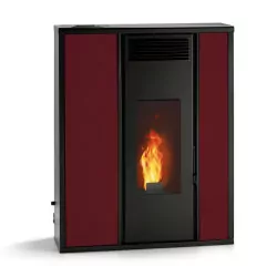 Poêle à granulés extra plat et étanche (sortie dessus concentrique)  - Tessa - 8,8 Kw