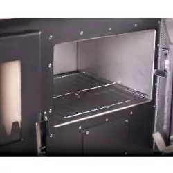 Cuisinière à bois Mervio Plus Inox