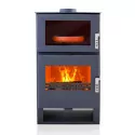 Poêle à bois avec four Carrio Inox