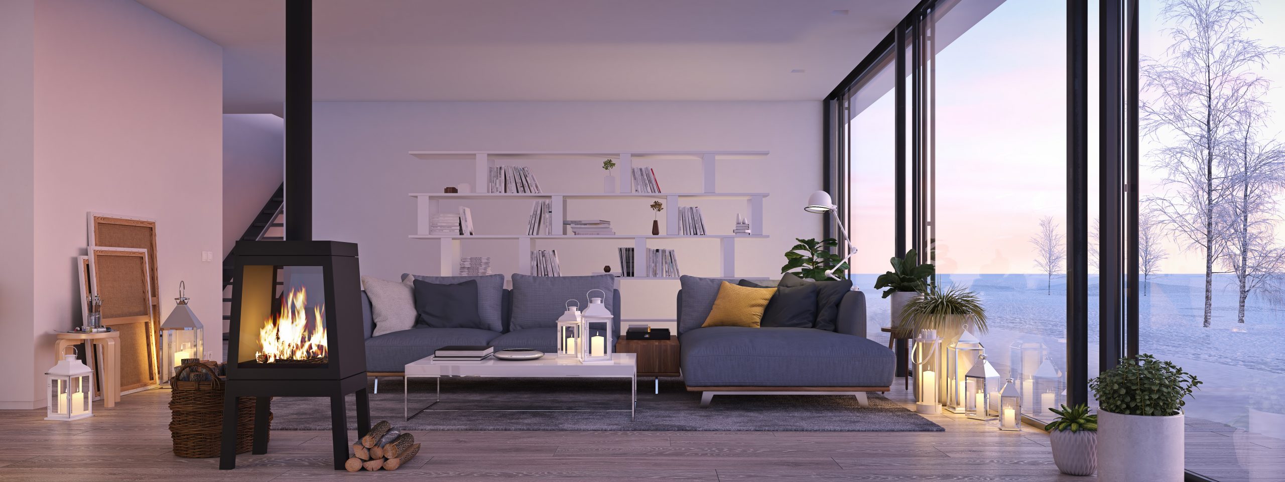 3 poêles à bois tendance pour un salon design scandinave — free download